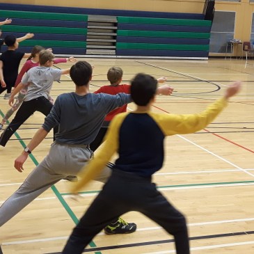 fencing lunge