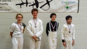 epee y14 men's epee medalists