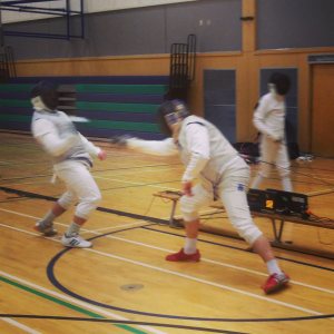 fencing lunge