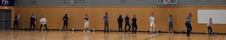 Nov 3, 2021 fencing club warm up