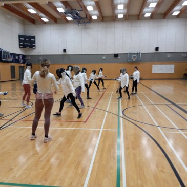 Fencing class for girls