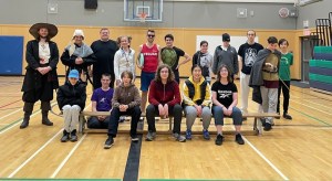 CCFC fencing club halloween fencing night group shot